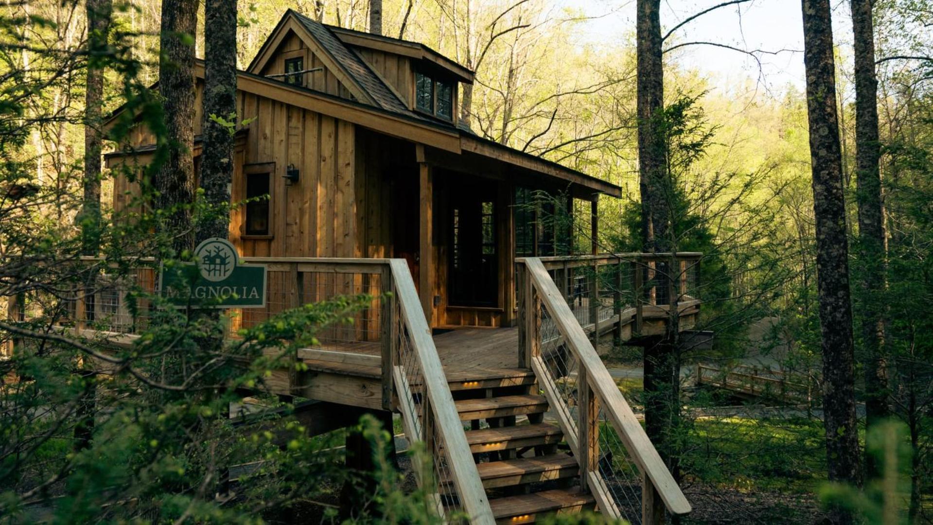 The Magnolia In Treehouse Grove At Norton Creek Villa Gatlinburg Dış mekan fotoğraf